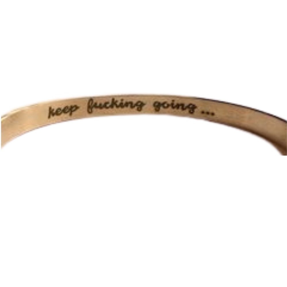 Boho Keep F***ing Going Rose Motivational Bracelet - Picture 4 of 7